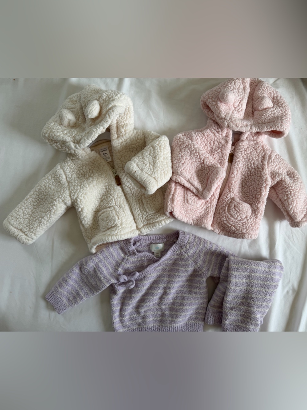 Baby Girl bundle with outfit and 2 jackets size 3-6m